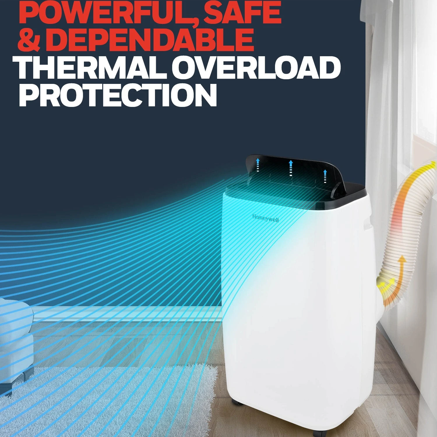 Honeywell HT4CESVWK0 14,000 BTU 700Sq. Ft. Smart Portable Air Conditioner, Fan, And Dehumidifier, With Wi-Fi And Voice Control 8 Honeywell HT4CESVWK0 14,000 BTU 700Sq. Ft. Smart Portable Air Conditioner, Fan, And Dehumidifier, With Wi-Fi And Voice Control - Image 8