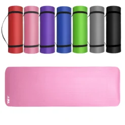 15mm Yoga Mat Extra-Thick -Fit Machines Hub 15mm yoga mat main pink