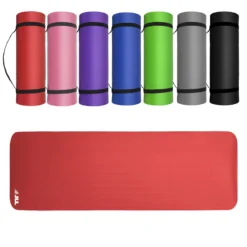 15mm Yoga Mat Extra-Thick -Fit Machines Hub 15mm yoga mat main red