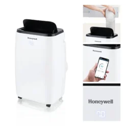 Honeywell HT4CESVWK0 14,000 BTU 700Sq. Ft. Smart Portable Air Conditioner, Fan, And Dehumidifier, With Wi-Fi And Voice Control