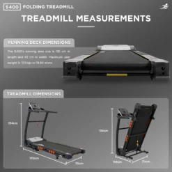 Refurbished S400 Folding Treadmill 13 Refurbished S400 Folding Treadmill -Fit Machines Hub 6. measurements 1