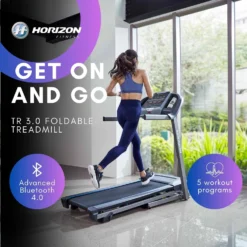 Horizon Fitness TR3.0 Folding Home Treadmill - 2HP Motor, 0.8km/h-16km/h Speed Range, 2 Manual Incline Levels. Digital Running Machine -Fit Machines Hub 71IdJZGqPaL. AC SL1500