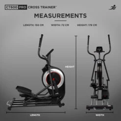 Refurbished CT600 Pro Cross Trainer -Fit Machines Hub 8. measurements ct600 1