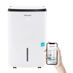 Honeywell TP70AWKNR 50 Pint (70 Pint DOE 2019 Standard) Smart Portable Dehumidifier With Alexa Voice Control, White