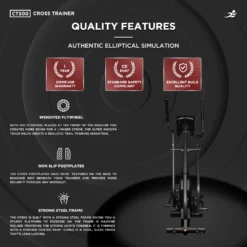 CT500 Cross Trainer - Magnetic Resistance Cross Trainer/ Elliptical For Home Use -Fit Machines Hub CT50020232