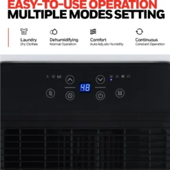 Honeywell TPFIT32WK 32 Pint Energy Star Portable Dehumidifier, White -Fit Machines Hub Easy to use 1