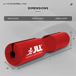 Foam Barbell Pad -Fit Machines Hub FoamBarbellPadRED20236Bold