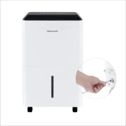 Honeywell TPFIT50PWK 50 Pint Energy Star Portable Dehumidifier With Pump, White -Fit Machines Hub Pump 1