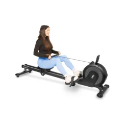 R300 Rowing Machine - Electro-Magnetic Resistance Rower W/ App Connectivity For Home Use, 9 Readout LCD Monitor