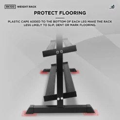 RK100-3 Tier Dumbbell Rack, Weight Stand -Fit Machines Hub RK10020233Bold