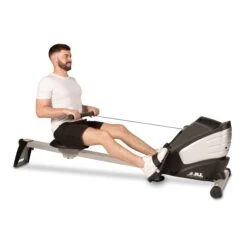 R200 Rowing Machine - Foldable Magnetic Resistance Rower For Home Use, 6 Readout LCD Monitor