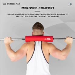 Barbell Pad -Fit Machines Hub StandardBBPad2023RED1