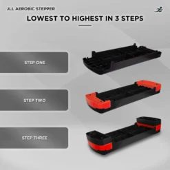 Aerobic Stepper -Fit Machines Hub StepperRED20235Bold