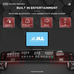 T550 Folding Treadmill - 4.5HP Motor, 20 Incline Levels, 0.3km/h - 20km/h Speed Range. Digital Home Running Machine W/ Larger Running Deck -Fit Machines Hub T550 2023 4 copy