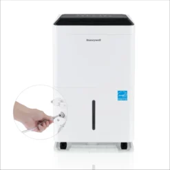 Honeywell TPFIT50PWK 50 Pint Energy Star Portable Dehumidifier With Pump, White -Fit Machines Hub ThumbnailPumpwithES