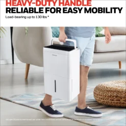 Honeywell TPFIT50WK 50 Pint Energy Star Portable Dehumidifier, White -Fit Machines Hub bighandle 3b3d8bfd 4e56 4f52 9201 3498761c98ed