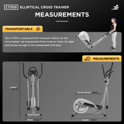 Refurbished CT300 Cross Trainer -Fit Machines Hub ct300 artboard 2021dimensions transport 1