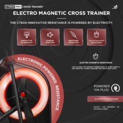 CT600 Pro Cross Trainer - Electro-Magnetic Resistance Cross Trainer/ Elliptical For Home Use -Fit Machines Hub ct600 2023 2 1