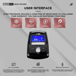 CT600 Pro Cross Trainer - Electro-Magnetic Resistance Cross Trainer/ Elliptical For Home Use -Fit Machines Hub ct600 2023 4