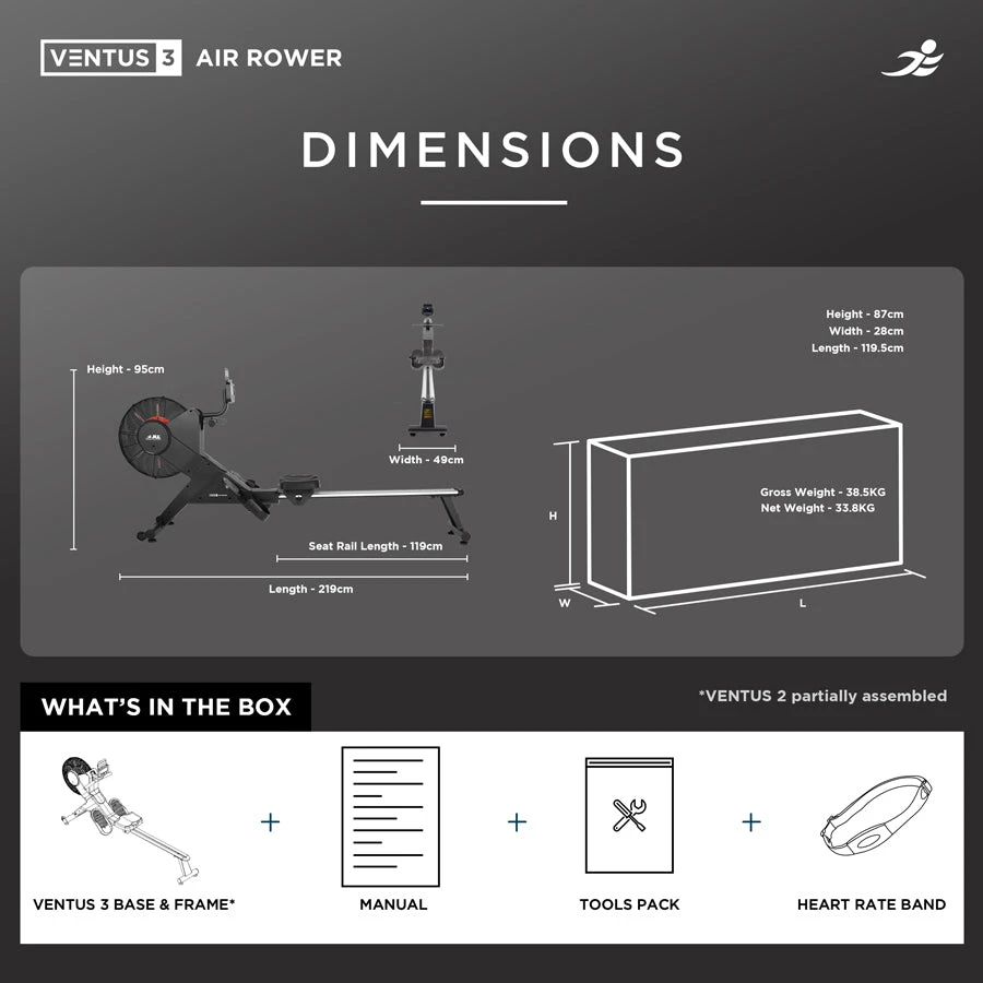 Refurbished Ventus 3 Rowing Machine 6 Refurbished Ventus 3 Rowing Machine - Image 6