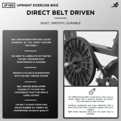 JF150 Blue Upright Bike - Packaging Damage -Fit Machines Hub direct belt driven 2021 3