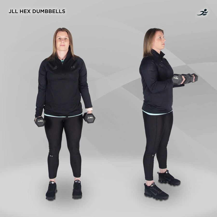 Rubber Hex Dumbbells 4kg - 32kg 8 Rubber Hex Dumbbells 4kg - 32kg - Image 8