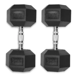 Rubber Hex Dumbbells 4kg - 32kg 33 Rubber Hex Dumbbells 4kg - 32kg -Fit Machines Hub hex dumbbell 20kg pair