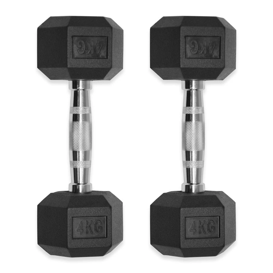 Rubber Hex Dumbbells 4kg - 32kg 19 Rubber Hex Dumbbells 4kg - 32kg - Image 19