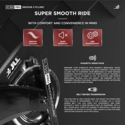 IC350 Pro Indoor Cycle Exercise Bike - Advanced Momentum Flywheel -Fit Machines Hub ic350 pro 2023 3