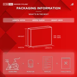 IC350 Pro Indoor Cycle Exercise Bike - Advanced Momentum Flywheel -Fit Machines Hub ic350 pro 2023 7