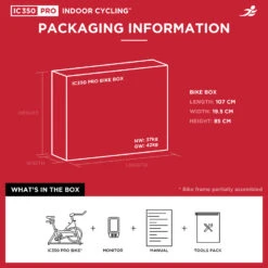 IC350 Pro Indoor Cycling Bike - Packaging Damage -Fit Machines Hub ic350 pro web legacy website packaging 1