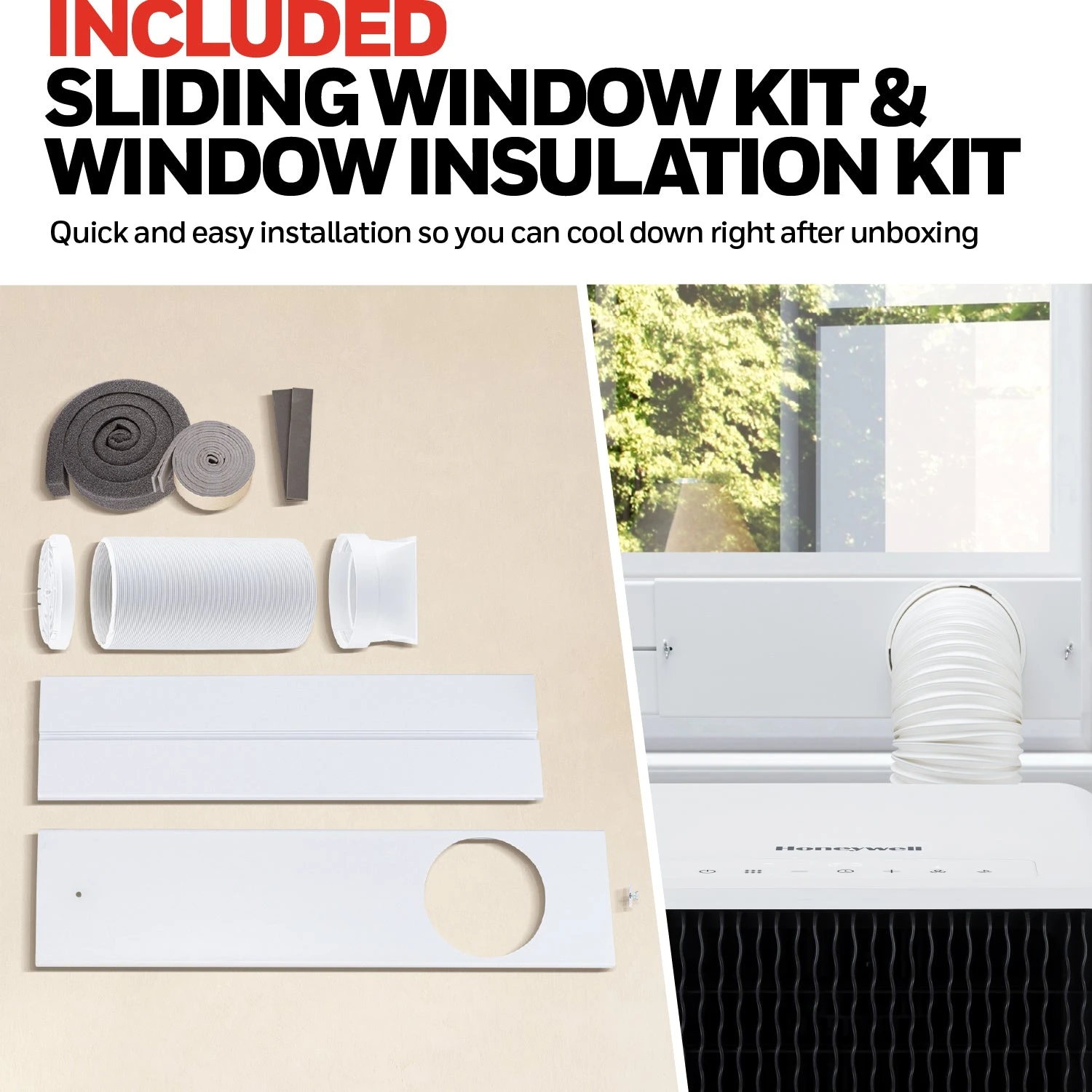 Honeywell HX2CESAWG8 8000 BTU, 500Sq. Ft. Slim Portable Air Conditioner With Fan, Dehumidifier 7 Honeywell HX2CESAWG8 8000 BTU, 500Sq. Ft. Slim Portable Air Conditioner With Fan, Dehumidifier - Image 7