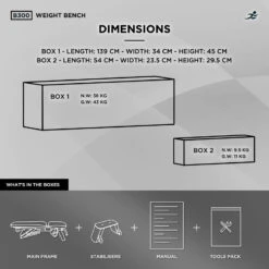 B300 Adjustable Weight Bench 19 B300 Adjustable Weight Bench -Fit Machines Hub item 2023 4 copy 5 bold 1