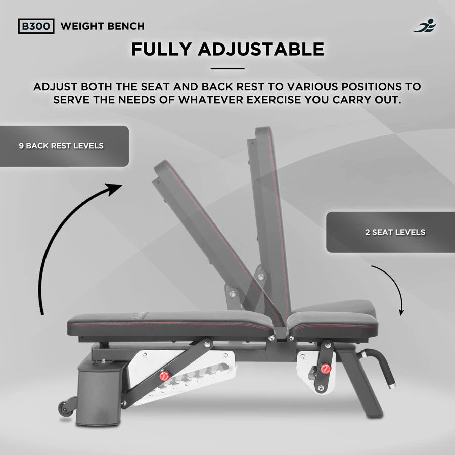 B300 Adjustable Weight Bench 6 B300 Adjustable Weight Bench - Image 6