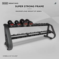 RK400-2 Tier Dumbbell Rack, Weight Stand -Fit Machines Hub item20234copy2Bold 0ff97531 264b 42ec 81a0 8fee9efac16a