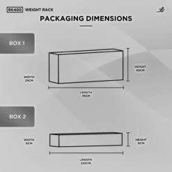 RK400-2 Tier Dumbbell Rack, Weight Stand -Fit Machines Hub item20234copy3Bold 1
