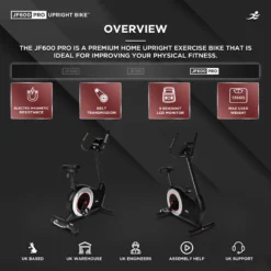 JF600 Pro Home Exercise Bike - Electro-Magnetic Resistance -Fit Machines Hub jf600 2023 1 copy