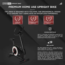JF600 Pro Home Exercise Bike - Electro-Magnetic Resistance -Fit Machines Hub jf600 2023 5 copy 3