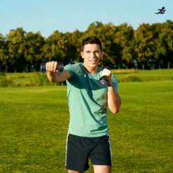 Neoprene Coated Steel Dumbbells -Fit Machines Hub neopreen dumbbells lifestyle no.2 5