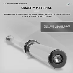 Olympic Weight Lifting Bar - 6ft -Fit Machines Hub olympic weight bar 3 bold 1