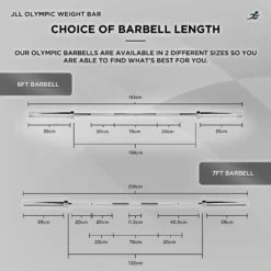 Olympic Weight Lifting Bar - 6ft -Fit Machines Hub olympic weight bar 6 bold 1