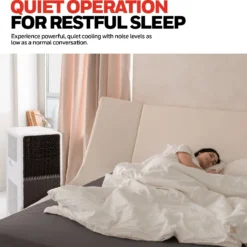 Honeywell HX2CESAWG8 8000 BTU, 500Sq. Ft. Slim Portable Air Conditioner With Fan, Dehumidifier 20 Honeywell HX2CESAWG8 8000 BTU, 500Sq. Ft. Slim Portable Air Conditioner With Fan, Dehumidifier -Fit Machines Hub quiet operation