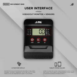 RE200 Recumbent Exercise Bike - Magnetic Resistance Recumbent With 6 Readout Monitor -Fit Machines Hub re200 2023 4