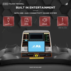 S300 Folding Home Treadmill - 4.5HP Motor, 20 Incline Levels, 0.3km/h - 16km/h Speed Range. Digital Home Running Machine -Fit Machines Hub s300 2023 4 final check