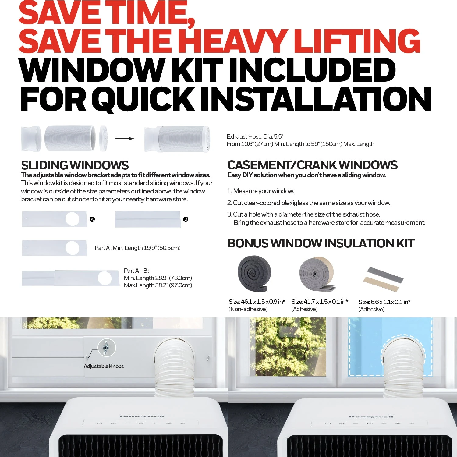 Honeywell HX2CESAWG8 8000 BTU, 500Sq. Ft. Slim Portable Air Conditioner With Fan, Dehumidifier 12 Honeywell HX2CESAWG8 8000 BTU, 500Sq. Ft. Slim Portable Air Conditioner With Fan, Dehumidifier - Image 12