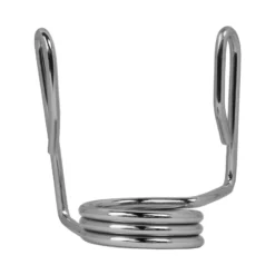 Chrome Spring Lock Collars (Pair) For Standard Olympic 2” Or 5cm Bars -Fit Machines Hub spring lock collars top view