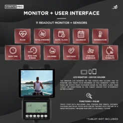 Ventus Pro Air Rowing Machine - Commercial Level Foldable Air Resistance Rower, 11 Readout LCD Monitor -Fit Machines Hub ventus pro 2023 4 copy 2